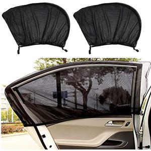 Car Window Shades for Side Windows Automotive Front Window Shade Keep Privacy Black 2 Pcs