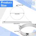 2 Pcs Wall Support Bracket (8" Inner Ring) for Wood Stove Pipe 6" Double-Wall Chimney Pipe Stainless Steel Wall Bracket Chimney Holder Fireplace