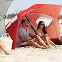 Sport-Brella Premiere UPF 50+ Umbrella Shelter with Patented Side Panels and Tilt Mechanism, Heavy-Duty 1.25 Inch Center Pole, Auger Anchor for Sand and Grass