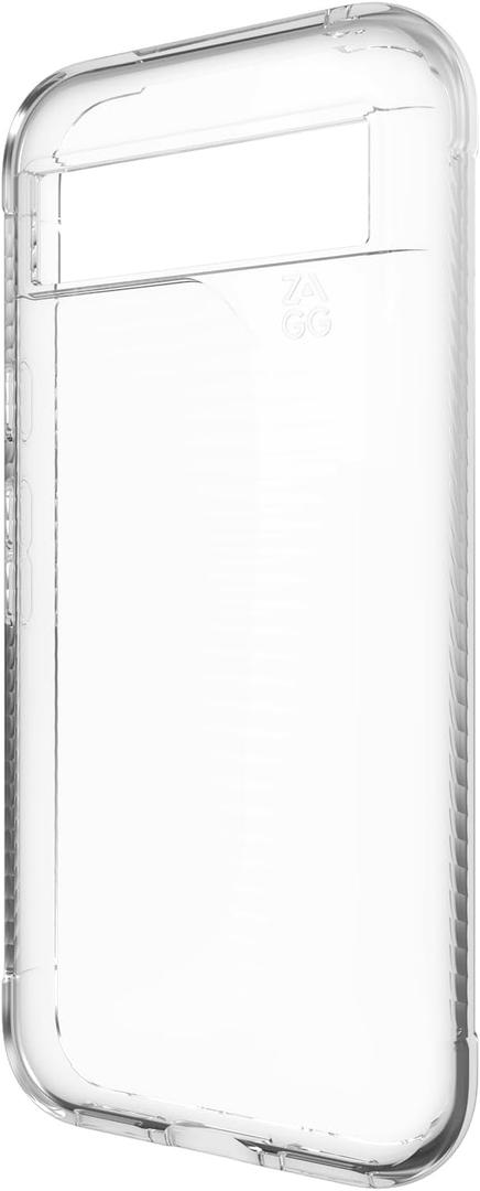 ZAGG Luxe Google Pixel 8a Case Ultra-Slim, Drop-Proof Protection, 100% Recycled Material, Wireless Charging Ready, Clear