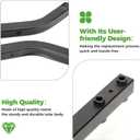 10L0L Golf Cart Front Roof Strut Brackets for Club Car Tempo with Steel Screw Bushings Repair Kit, Heavy Duty Strut Support Reinforcement Repair