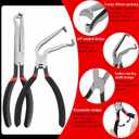 3 Packs Electrical Disconnect Pliers Automotive Electrical Connector Pliers & Fuel Line Clip Remover Tools Automotive Electrical Plug Connector Disconnect Tool/Fuel Injectors (2 Straight + 60 Dgree)