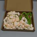 Ovveroche 5 Bouquets Cream Ranunculus Artificial Flowers, 30 Pcs Silk Mini Faux Ranunculus Bouquet for Wedding, Bridal Shower, Centerpieces, and DIY Decorations