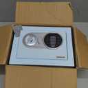 Goldenkey Small Safe Box for Money, Digital Safe Box with Keys&Code for Cash and Coin, Mini Safe for Kids Personal Items for Home, 6.69"D x 9.05"W x 6.69"H, 0.236 Cu.Ft.