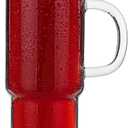 BTaT Glass Coffee Tumbler, 28 oz, Iced Coffee Cups with Stainless Steel Lids