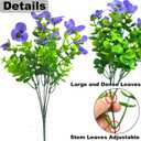 Artificial Flowers for Outdoors Fake Plants Spring Decor, 14 pcs Realistic Fake Pansies Silk Flowers UV Resistant, Lifelike Faux Outdoor Flowers for Porch Garden Patio Window Box Decor