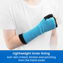 Velpeau Hand Socks for Splint (Pack of 10), Elastic Cotton Stockinette Tubing for Arm, Wrist Brace with Thumb Spica Liner, Gauze Sleeve, Under Cast Wrap, Arm Cover for Men and Women (Black, Firm Version, M)