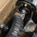 Gate Wheel, 6 Inch Wheel Diameter, 13.1 Inch Height, Suit for Metal Tube & Wooden Gates, 550lbs Capacity, Spring-Loaded Heavy Duty Rubber Casters (Black 2 Pack)