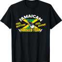 Jamaican Bobsled Team T-Shirt (Small, Black)