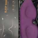 MZOO Luxury Sleep Eye Mask for Side Sleeper Men Women, Zero Eye Pressure 3D Sleeping Mask, Light Blocking Patented Design Night Blindfold, Soft Eye Shade Cover for Travel, Purple