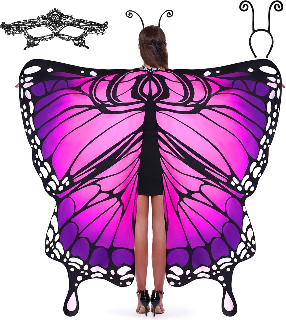 Spooktacular Creations Halloween Butterfly Wings Costume for Women, Butterfly Wings Adult, Womens Halloween Costumes 2025