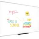 VIZ-PRO Dry Erase Board/Whiteboard, Wall Mounted Board for School Office and Home