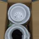 Self-Watering Hanging Planter for Indoor Plants - Easy Care, Long Lasting - Perfect for Herbs, Succulents, and More (White Transparent)