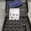 Orion Motor Tech M14x1.5 Spline Lug Nuts with Cone Seat, Chrome Plated Wheel Lug Nuts Compatible with Chevrolet Silverado Suburban 1500 Ford Expedition F-150 Ram 1500& More, Set of 24