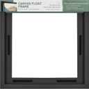 MCS Canvas Float Frames 12x12 Frame, Black Square Frame for Finished Canvases, Vertical & Horizontal Wall Hanging for Canvas Paintings (1-Pack)
