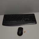 Wireless Keyboard and Mouse Combo, E-YOOSO 2.4GHz Full Sized Ergonomic Wireless Keyboard with Wrist Rest, 3 DPI Adjustable and 6 Buttons Cordless USB Mouse for Computer, Laptop, PC, Windows (Black)