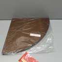 Corner Counter Wood Shelf, Rustic Pedestal Stand, Farmhouse Corner Shelves Stand, Tray Riser for Coffee Bar, Bathroom Countertop Organizer Corner, Centerpiece Display Riser for Kitchen (Wooden)