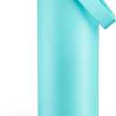 ENCOOL Insulated Water Bottle with Straw Stainless Steel Water Bottle, Leak-Proof, BPA-Free, Double Wall Vacuum Keeps Cold for 24 Hours for Sports, Travel, School (32 oz, Aquamarine Blue)