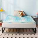 Best Price Mattress 2 Inch 5-Zone Swirl Gel Aerobreeze Foam Mattress Topper, CertiPUR-US Certified, Dorm Essentials, Twin