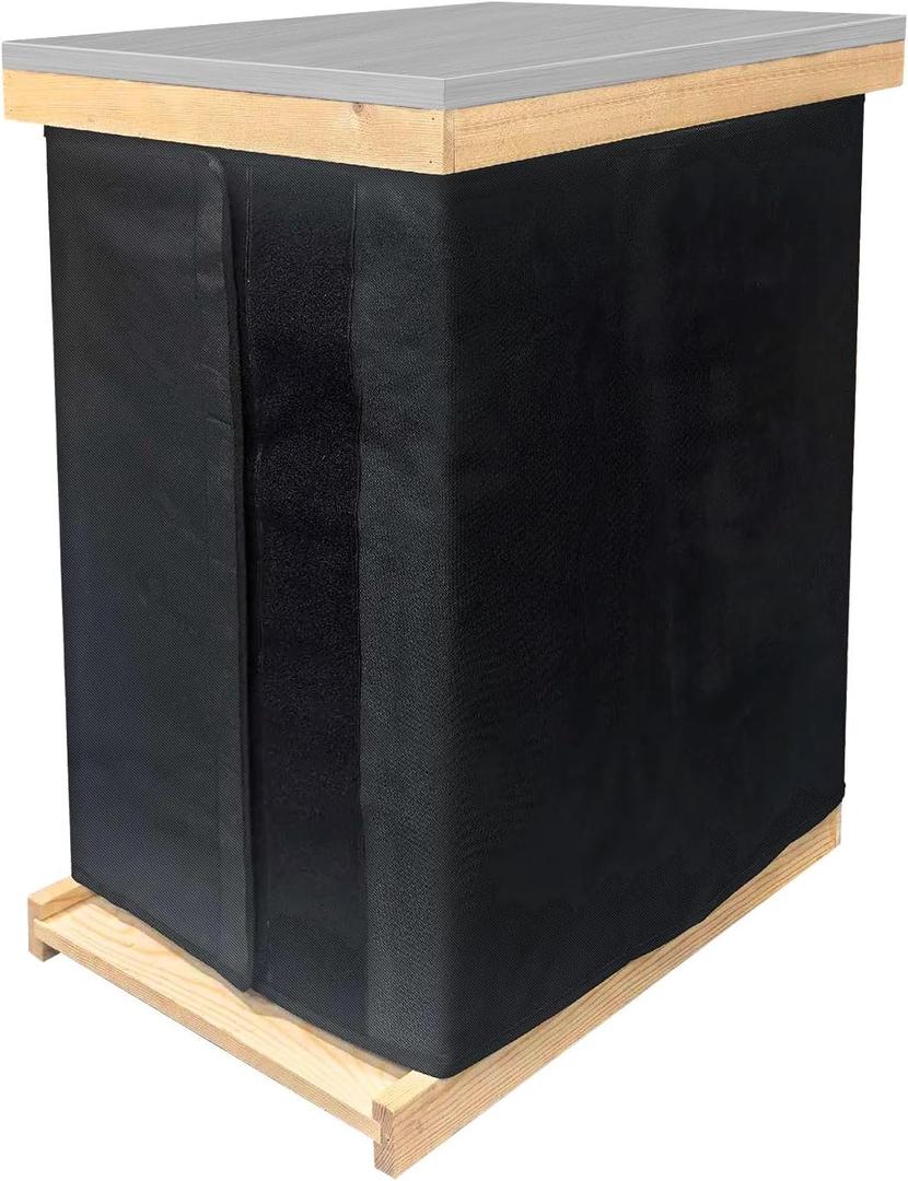 Winter Bee Hive Wrap for 8 and 10 Frame Bee Hives,3 Layer Adjustable Beehive insulation Wrap Beekeeping Supplies,600D Oxford Insulated Wrap Beehive Protection Cover Waterproof Windproof 76.5"x24.8"