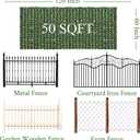 Artificial Ivy Privacy Fence Screen: 60"x 120" (50 Sqft) Anti-Ultraviolet Artificial Hedge Grass Wall, Used for Indoor and Outdoor Green Background, Garden Greening Decoration