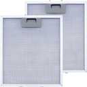 W10169961A Range Hood Filter Replacement,Fits Whirlpool, Ikea, Kitchen Aid, Jenn Air, 3-Layer Aluminum Mesh Hood Vent Filter Replace W10870878,W10875058,W10833076, W10169961,8190858,W11245983(2Pack) (2Pcs)