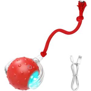 Interactive Cat Ball - 6cm Silicone Electric Rolling Ball Dog Toy | Smart Self-Rolling Interactive Dog Ball | 2025 Upgraded Cat Toys for Bored Indoor Adult Cats