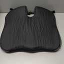 Car Seat Cushion  Memory Foam Car Booster Seat Cushion for Adults  Wedge Design for Driving Height & Comfort  Breathable Mesh Seat Pad for Car Seats with Adjustable Straps (Black)