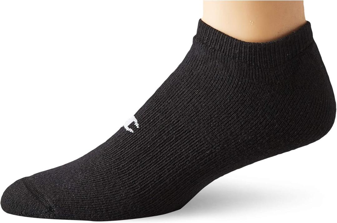 Champion Men's Double Dry Size 6 to 12, Cotton-Rich No Show Socks (Pack of 6 Pair)
