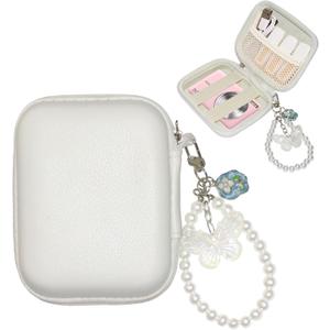 STARGAZ Digital Camera Case,suitable for camera case small such as CAMKORY/KODAK PIXPRO FZ45/FZ55/Canon PowerShot ELPH/HS,Leica,etc.Compact digital camera bag, can also store such as SD cards(White)