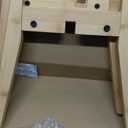 ZPirates Dog Bowl Stand (14-inch High) - Ideal for Large Breeds, Use to Elevate, Raise Pet Dishes, Water Fountains and Slow Feeders - Adjustable Sideways, Bamboo - (Bowls not Included) (Height: 14"-15" / Width: Adj. 8"-11")