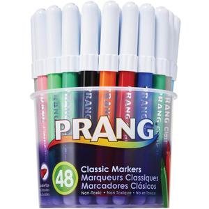 Prang Classic Art Markers, Bullet Tip, 12 Assorted Colors, 48 Count (80848)