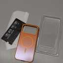 Magnetic 3 in 1 for iPhone 17 Pro Max Case, [Omni-Directional Protection] with 1x Screen Protector + 1x Camera Cover, [Seamless Work with Magsafe] Protective Case for iPhone 17 Pro Max Cosmic Orange