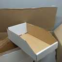 BOX USA BBINMT815 Open Top Bin Boxes, 8" x 15" x 4 1/2", Oyster White (Pack of 50)