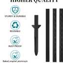 6 Ft Metal Yard Sign Stake, Aluminum Sign Post, Lightweight Adjustable Pole with Holes for Signs, Sleek Modern Design 72'' Holder for Outside Garden Road Parking Ground(Black)