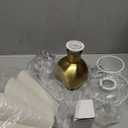 Gold Small Touch Control Table Lamp for Bedroom, Brass Gold Bedside Lamps for Nightstand, Cute Mini Small Table Lamps for Small Spaces with Scalloped Shade for Kitchen Counter, Bookshelf, Living Room