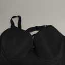 Plus Size Bra for Women Push Up Seamless Underwire Widen Strap Soft Comfort Everyday Bras Black 38D 42/95