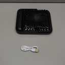 Shintrend Rechargeable Portable Travel Fan - USB Desk Fan with 100 Wind Speeds Small Fan with Digital Display Quiet Desktop Personal Fans for Cruise Ship Office Outdoor Bedroom (Black-102)