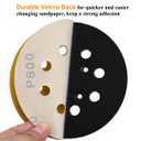 5-Inch 8-Hole Hook and Loop Sanding Discs 800-Grit Random Orbit Sandpaper, 100-Pack