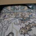 6x9 Area Rug for Living Room - Large Oriental Washable Rugs for Bedroom Non-Slip Sage Green Medallion Dining Room Rug Farmhouse Low-Pile Carpet Soft Vintage Bedroom Rug for Bedside Guest Room