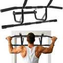 Pull Up Bar,New Pull Up Bar for Doorway,Pullup Bar Adjustable for Multiple Training Modes ，Doorway Pull Up Bar Easy To Install And Can Be Hung Without Drilling Holes,Wider And Larger With Anti-Slip Soft Pads,Can Bear 250 Pounds