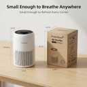Pet Air Purifier for Home, AromaRoom Air Purifiers for Pet Hair Dander Odor Allergies Smoke, H13 HEPA Air Filter, Air Quality Monitor, Auto Mode, Quiet Air Cleaner for Bedroom, Living Room，White