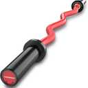 47" Olympic EZ Curl Bar 500-lbs Capacity Steel Barbell Suitable for 2" Weight Plates, 2-Inch Curl Bar for Weight Lifting,Hip Thrusts,Squat,Biceps-Home Gym Weight Bar