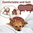 Recovery Donut Collar for Dogs & Cat,Inflatable Dog Cone Collar Alternative After Surgery,Soft Dog Cone for Large Medium Small Pet, Adjustable Pet Neck Donut(Brown,Large) (Brown)