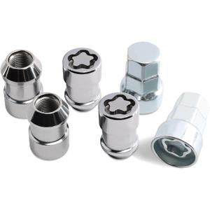 M14 x 2.0 Wheel Lock Lug Nut kit Anti Theft, Compatible with 2014 Ram 1500 & F-150 F-350 Expedition Lobo & Navigator Mark LT & Bonneville Safari and Other Models
