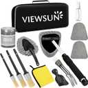 Viewsun Windshield Cleaner Tool, 13Pcs Car Interior Cleaning Kit, Car Detailing Kit Interior Cleaner, Car Detailing Brushes, Car Cleaning Gel, Inside Cleaning Supplies Accessories for Women Men