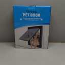 CEESC Dog Door for Pets Up to 45 lb, Weatherproof Pet Door for Cats and Dogs, Durable, Snap-in Closing Panel Included, Suitable for Interior and Exterior Doors(Medium White)