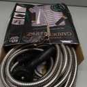 Garden Hose 50 FT, Metal Stainless Steel Water Hose with 10 Function Nozzles, No Kinks, Flexible Hose, Lightweight, Puncture Proof, Heavy Duty Hose for Yard and Outdoor