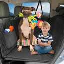 Honest Back Seat Extender for Dogs - Dog Car Hammock with Hard Bottom, 400lbs Capacity, Waterproof, Standard, Black