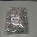 Aweyka 42 Pcs Christmas Fillable Clear Bulbs Ornaments Christmas Booze Balls Plastic Hanging Light Bulb Ornaments with Screw Off Cap and Stickers for DIY Crafts Candy Home Xmas Tree Party Decoration